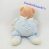 Teddy bear COROLLE pigiama blu e bianco 30 cm