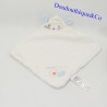 Doudou flache Maus TEX CARREFOUR Made with Love weiß blau 30 cm