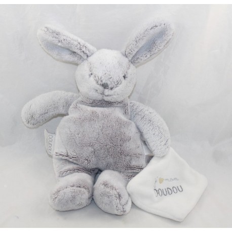 Doudou coniglio DOUDOU E COMPAGNIA fazzoletto Adoro la mia coperta 30 cm