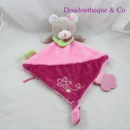 Doudou Demoiselle Plat Fille Rose Compagnie - Coeur de Doudou