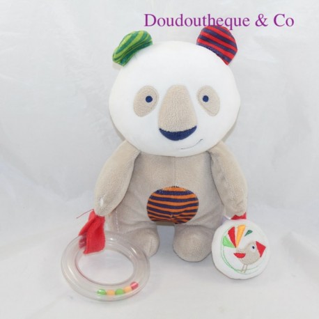 Peluche d'éveil panda POMMETTE doudou d'activité Peluche d'éveil panda POMMETTE doudou d'activité