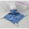 Doudou conejo de azul diamante Miffy TIAMO plana blanco 38 cm