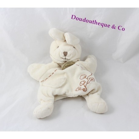 Doudou conejo títere DOUDOU AND COMPANY algodón blanco orgánico