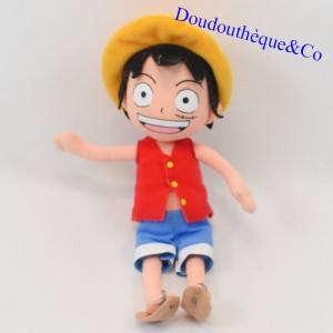 Peluche One Piece JEMINI Monkey D Rufy il ragazzo con cappello di paglia 23 cm