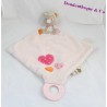 Doudou flache Katze NOUKIE'S Iris und Babette rosa Herz 43 cm