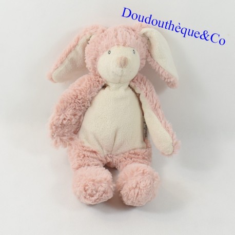 Peluche lapin MOULIN ROTY La bande à Basile rose 30 cm