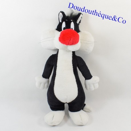 Plush cat Grosminet LOONEY TOONS Titi and Grosminet black and white 40 cm