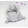 Doudou flach rund blau grau Gemo Elefant 26 cm gestreift