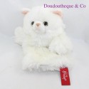 Doudou gato títere HAMLEYS blanco rosa