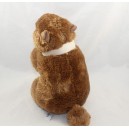 Plush marmot CREATIONS DANI Castor scarf Isola 2000 brown beige 25 cm