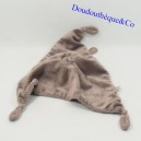 Doudou flat bear DIMPEL triangle brown taupe scarf 32 cm