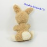 Plush rabbit vintage tongue pulled beige and white 25 cm