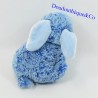 Peluche coniglio CREAZIONI DANI blu chiazzato pelo lungo 12 cm