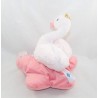 Cisne de felpa musical TEX BABY oro rosa Pequeño Tesoro Precioso Carrefour 23 cm
