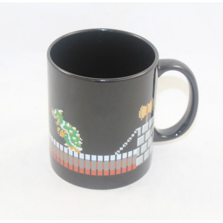 Mug Mario and Bowser NINTENDO Super Mario GameStop black changes visual