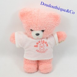 Teddy bear BOULGOM pink t-shirt pulls the vintage tongue 20 cm