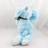 Peluche elefante TEX BABY sciarpa blu orecchie marrone lana Carrefour 37 cm