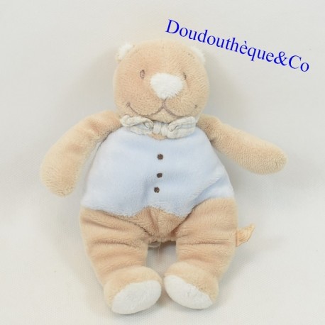 Plush Nouky bear NOUKIE'S Oscar and Léon blue jacket 18 cm