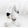 Coniglio fantoccio di peluche RODADOU RODA grigio bianco gambe lunghe 39 cm