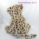 Plush leopard GIPSY beige black spots