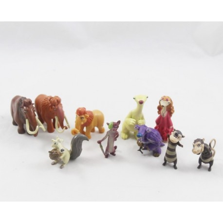 Set of 10 mini ice age figurines 20th Century Fox pvc