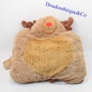 Peluche Renna EDISON INTERNATIONAL cuscino cuscino marrone animali domestici 43 cm