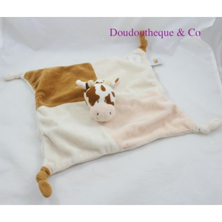 Blanket flat cow LASCAR PLUSH beige brown