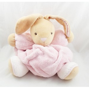 Doudou Patapouf Kaninchen KALOO Feder rosa braun 25 cm