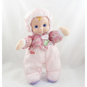 HASBRO PLAYSKOOL Stoff Rosa Blumen Vintage 1999 Kuschelpuppe 26 cm