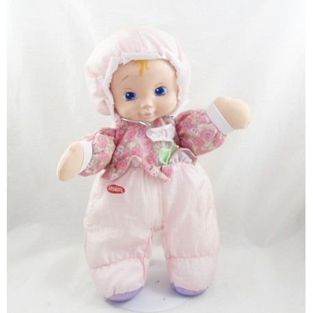 HASBRO PLAYSKOOL Stoff Rosa Blumen Vintage 1999 Kuschelpuppe 26 cm HASBRO PLAYSKOOL Stoff Rosa Blumen Vintage 1999 Kuschelpuppe 26 cm