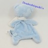 Coperta orso piatto TEX BABY blu sciarpa bianca bianca 27 cm