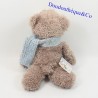 Teddybär NICI brauner Schal blau 30 cm NEU