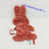 Doudou Flat Rabbit Miffy Nijntje Brown Noise Zerknittertes Papier braun 23 cm