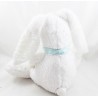 Plush rabbit CYRILLUS white bandana blue star 27 cm sitting