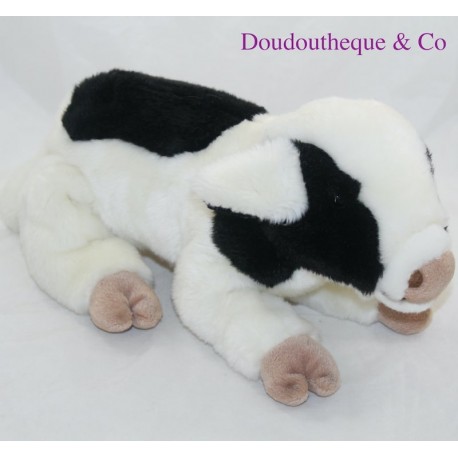 Plush calf ANNA CLUB PLUSH white black