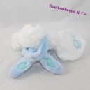 Pañuelo manta bebé NAT capucha conejo azul BN058 12 cm