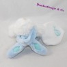 Pañuelo manta bebé NAT capucha conejo azul BN058 12 cm
