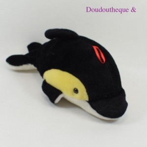 Peluche dauphin ELUZ noir jaune