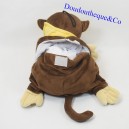 Mono de peluche COOPER gama de bolsas de agua caliente pijama pañuelo marrón amarillo 35 cm
