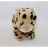 Peluche leopardo WWF Mimex beige nero naso rosa 20 cm