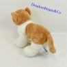 Peluche chat GIPSY marron et blanc 17 cm