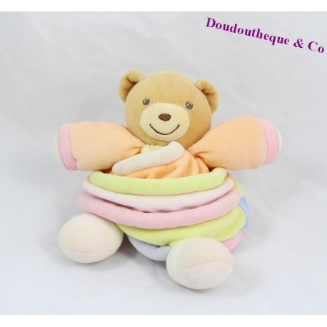 Doudou Kugelbär KALOO Bonbons Lollies orange Spirale 17 cm