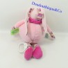 Musical plush rabbit CUDDLY AND COMPANY Pink Tatoo 30 cm