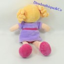 Puppe DOUDOU ET COMPAGNIE blondes und lila Kleid Les Demoiselles 29 cm