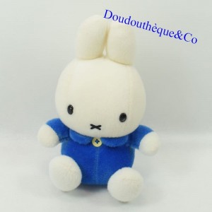 Conejo de felpa MIFFY azul y blanco sentado 18 cm