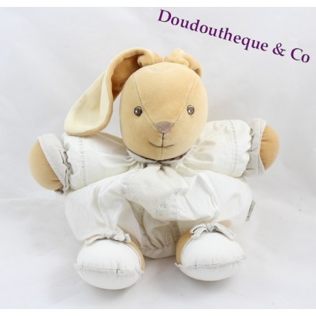Plüsch Kaninchen Lin KALOO patapouf weiße und beige Blume Plüsch Kaninchen Lin KALOO patapouf weiße und beige Blume