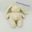 Plush rabbit NICOTOY beige scarf ecru big smile 18 cm