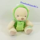 Teddy bear NATURE BEARRIES disguised as green frog 18 cm