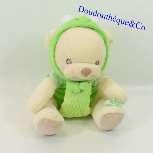 Teddybär NATURBÄREN verkleidet als grüner Frosch 18 cm