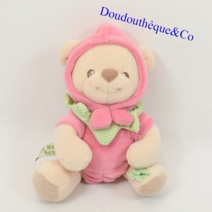 Teddy bear NATURE BEARRIES Fisher Price strawberry pink green 16 cm